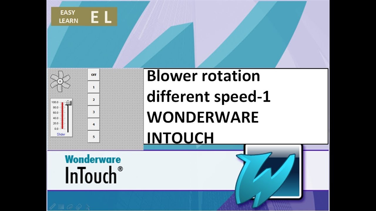 Blower rotates different speed  1 wonderware intouch