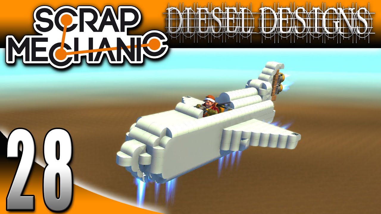 Scrap Mechanic Gameplay : EP28: Jet Airplane! (Let's Play 1080p)