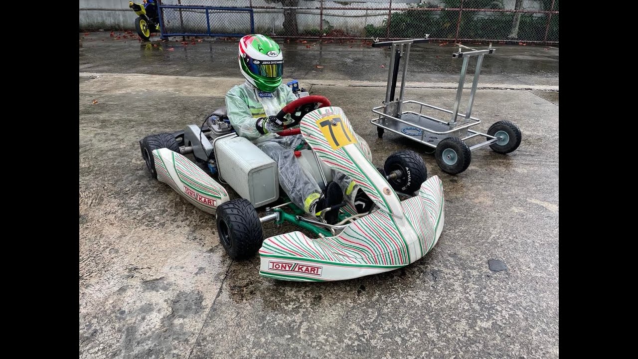 Carmona Race Track IAME X30 WET AND DRY ONBOARD (commentary)