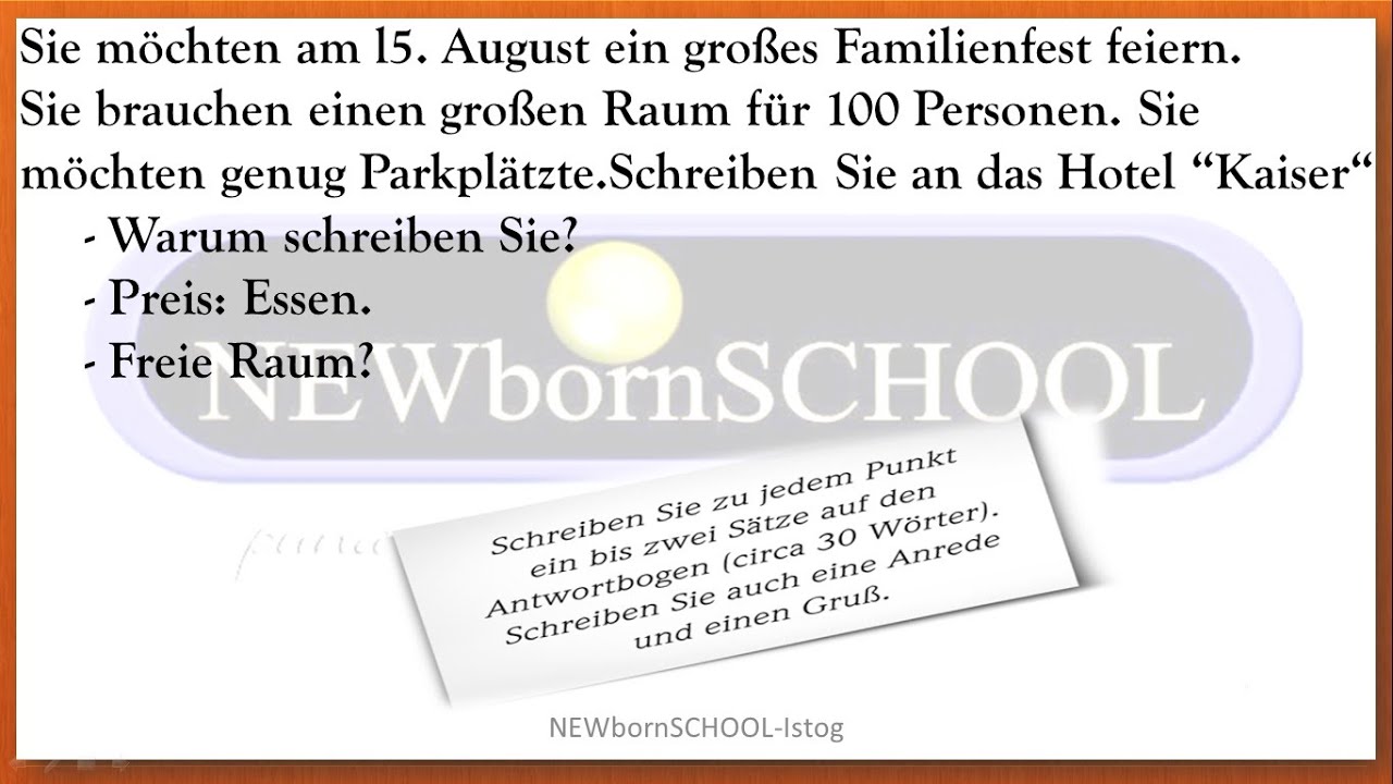Start Deutsch 1 Schreiben Teil 2, Offizielle und Inoffizielle Briefe (1-8) mit Lösung  01