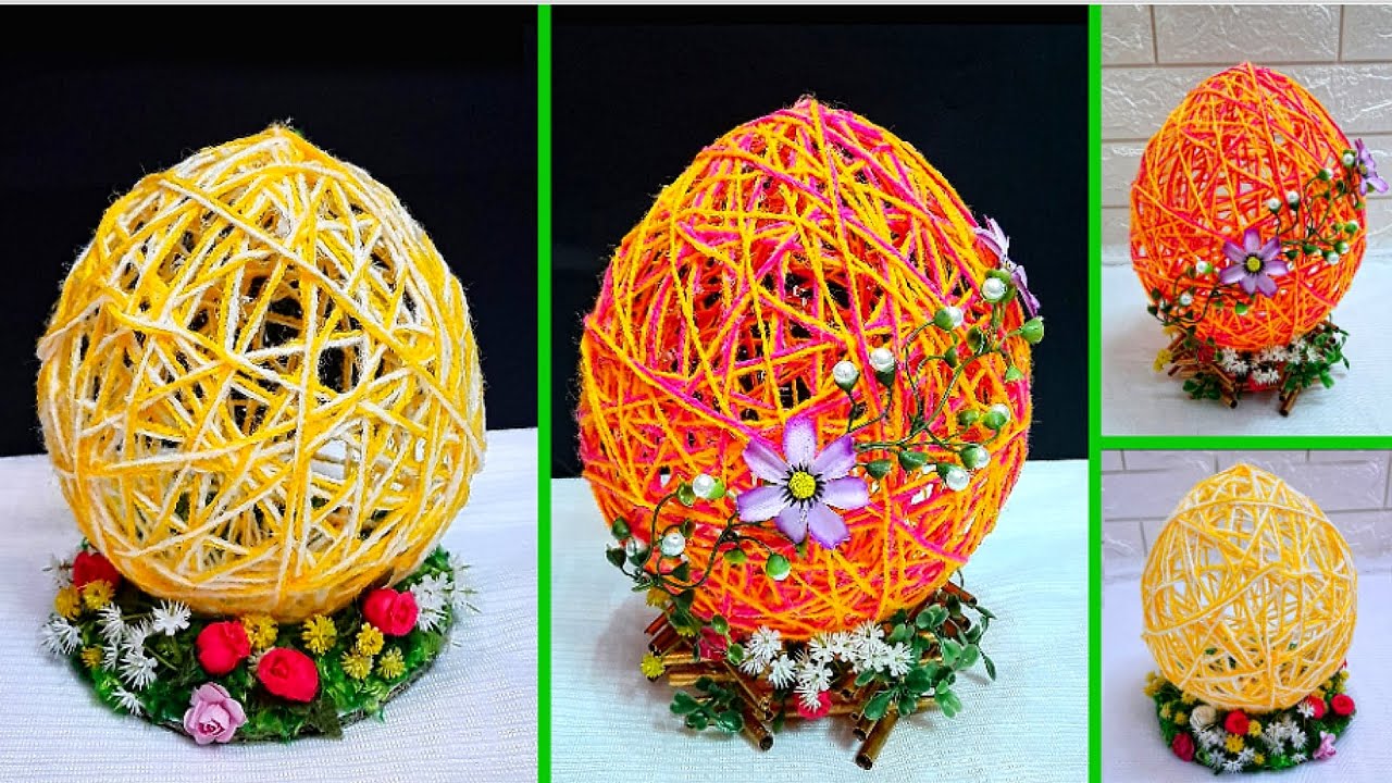 2 Easter Egg Decoration ideas step by step at home |DIY Low budget Easter d&eacute;cor ideas