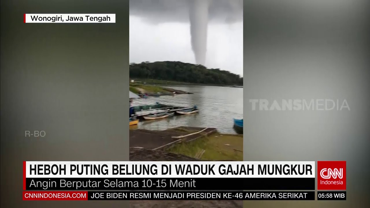 Heboh Puting Beliung Di Waduk Gajah Mungkur | REDAKSI PAGI (21/01/21)
