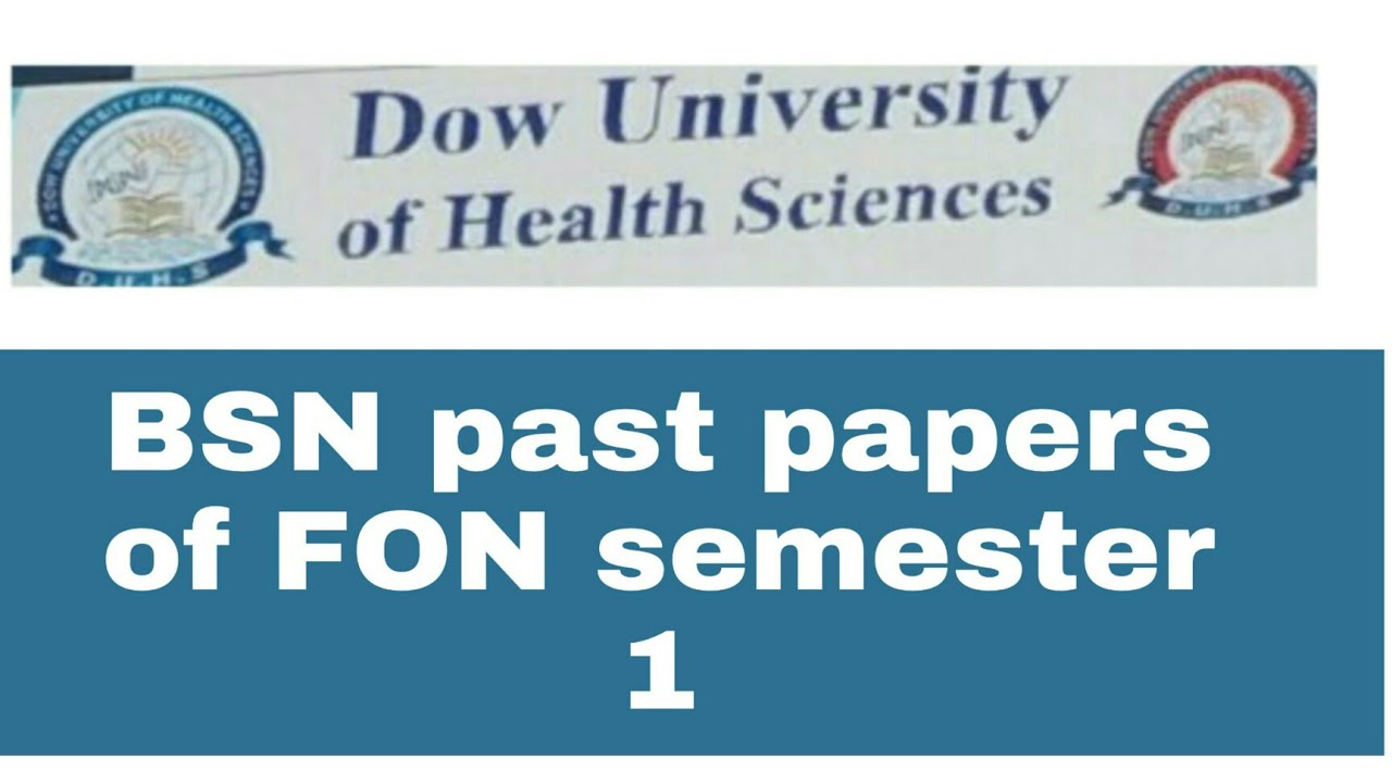 Dow BSN Past papers of FON semester 1| Dow university past papers nursing || Fundamental of nursing