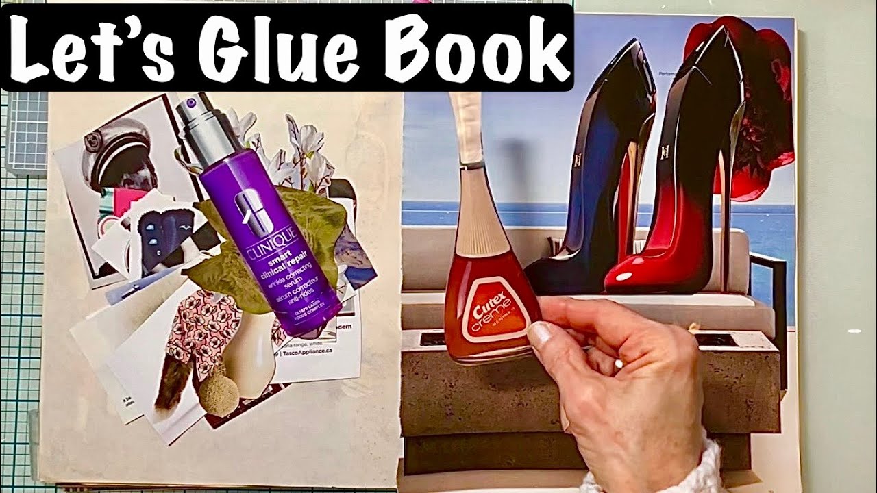  Glue Book Collage Art with Magazines