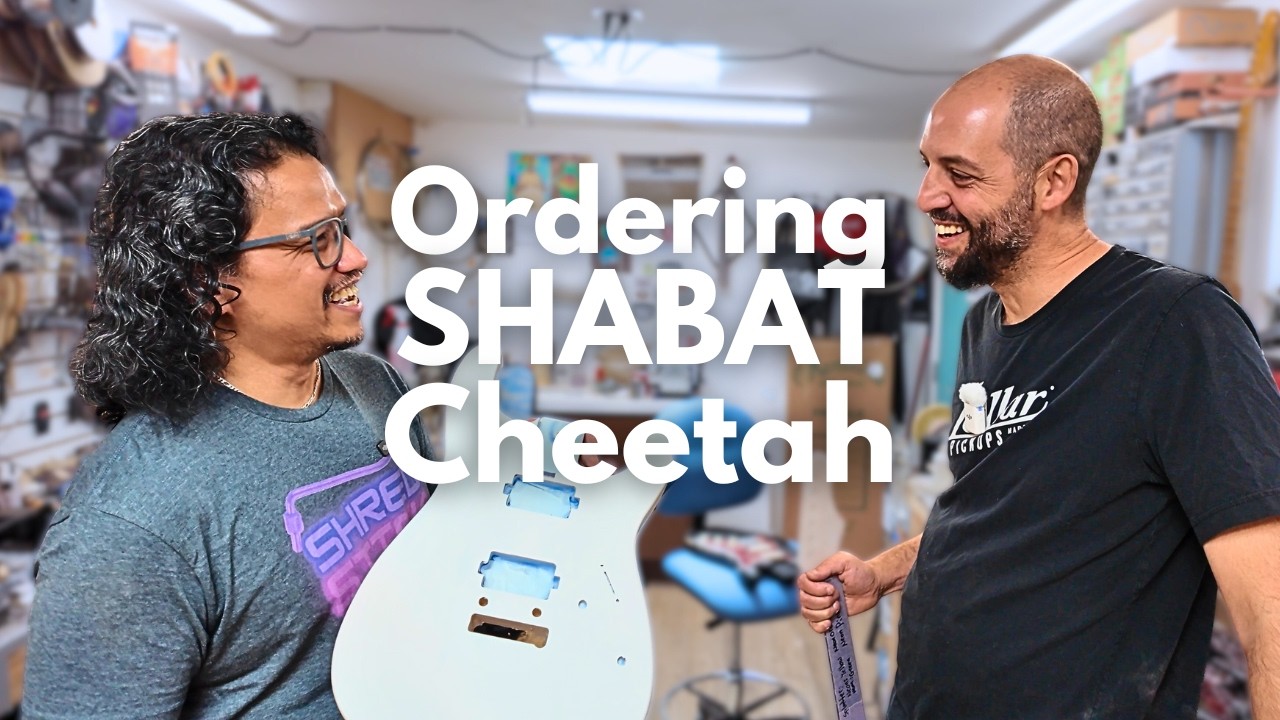 I'm Ordering a CUSTOM Cheetah from Shabat Guitars!