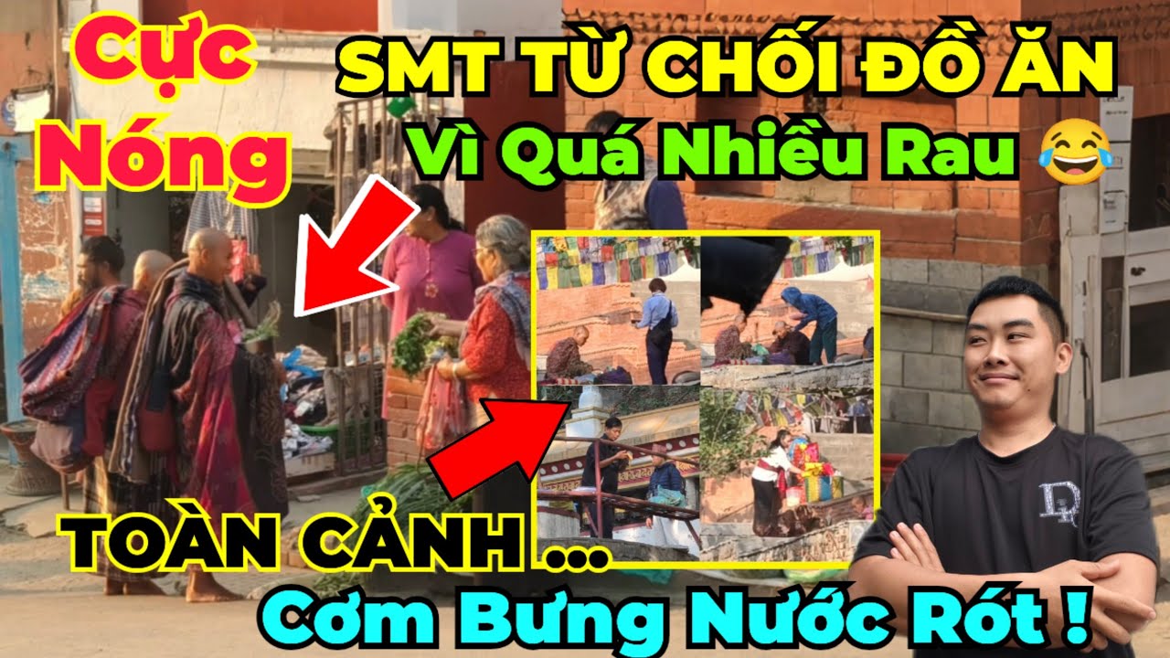 Cực Nóng : các khầy đi khất thực được cả nồi rau xanh ! Toàn cảnh đội hậu cần cơm bưng nước rót