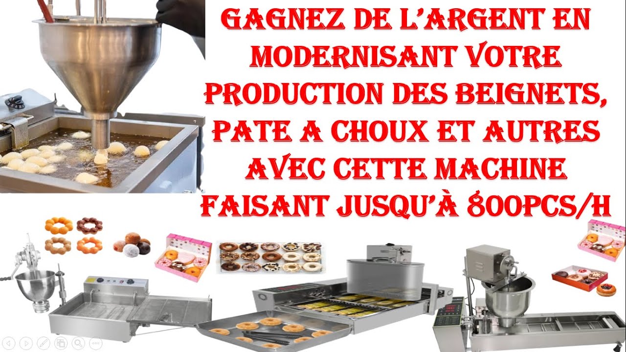 Comment  moderniser votre production des beignets, croissant avec cette machine
