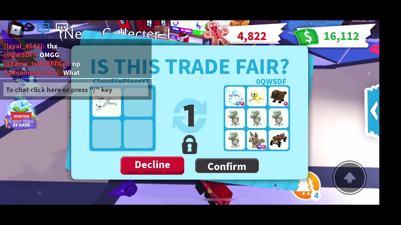 should i do this trade for my ghost dragon in adopt me?!?!