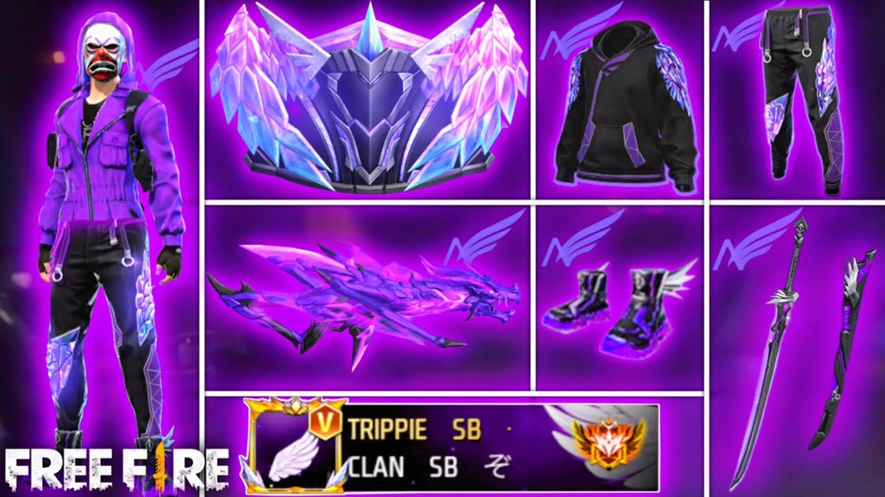 SOLO PODEMOS USAR COSAS ANGELICALES MORADAS 💜🪽 FREE FIRE