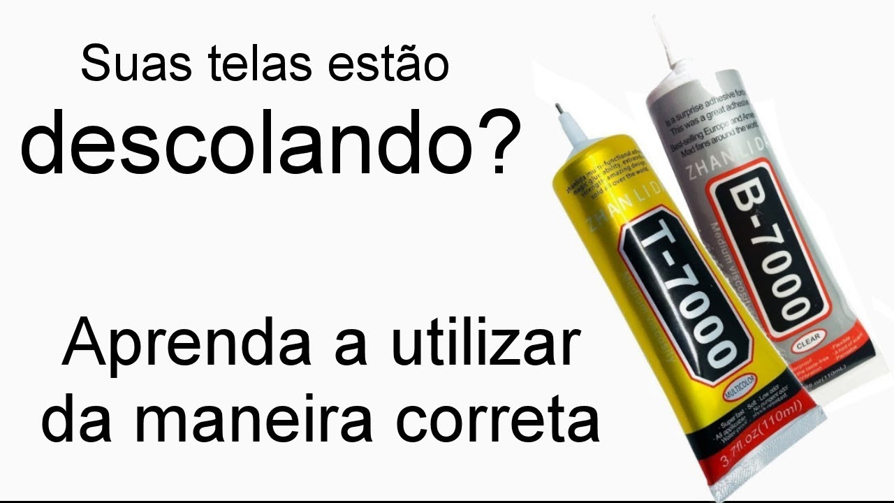 Usando cola B7000 e T7000 da maneira correta