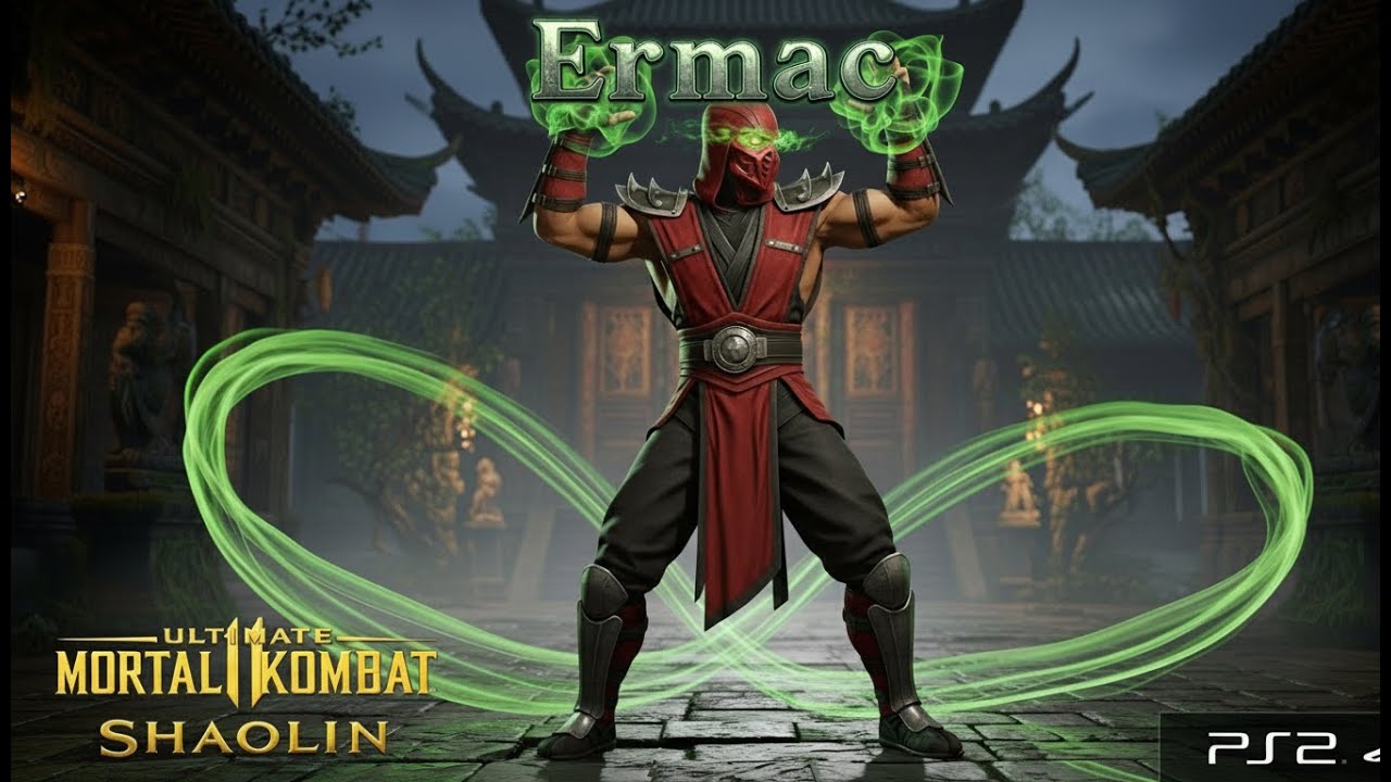 Ultimate Mortal Kombat Shaolin mod 4k COM ERMAC PS2 emu PARTE 24