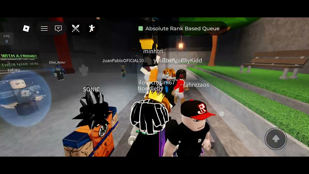 Pretending to be a noob in 1v1 TSB roblox