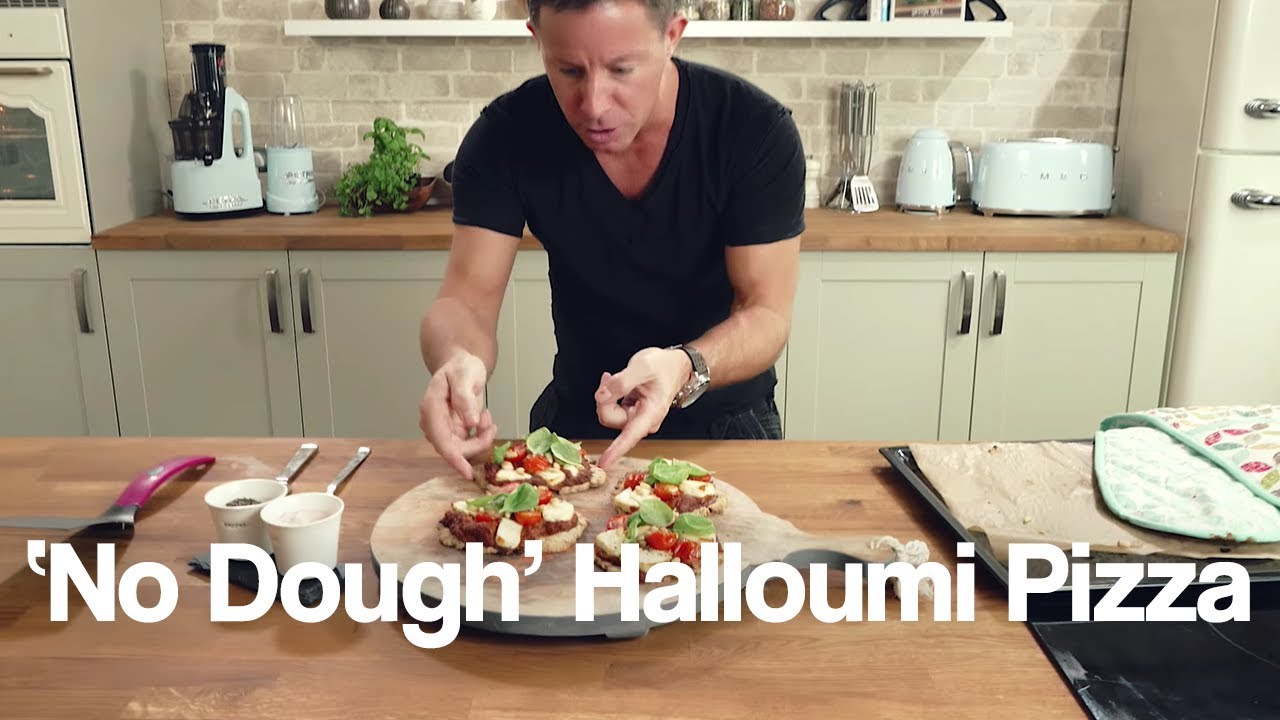 'No Dough' Halloumi Pizza Jason Vale Food Recipe