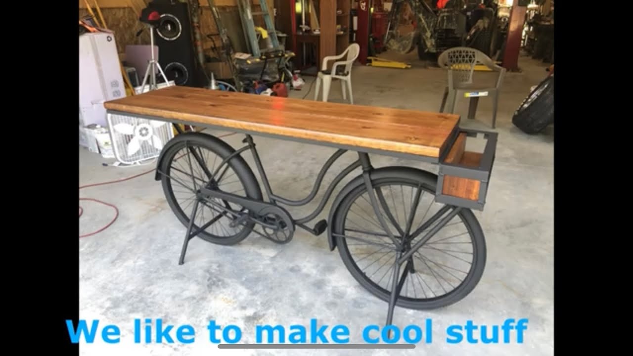 How I built my custom bicycle table!