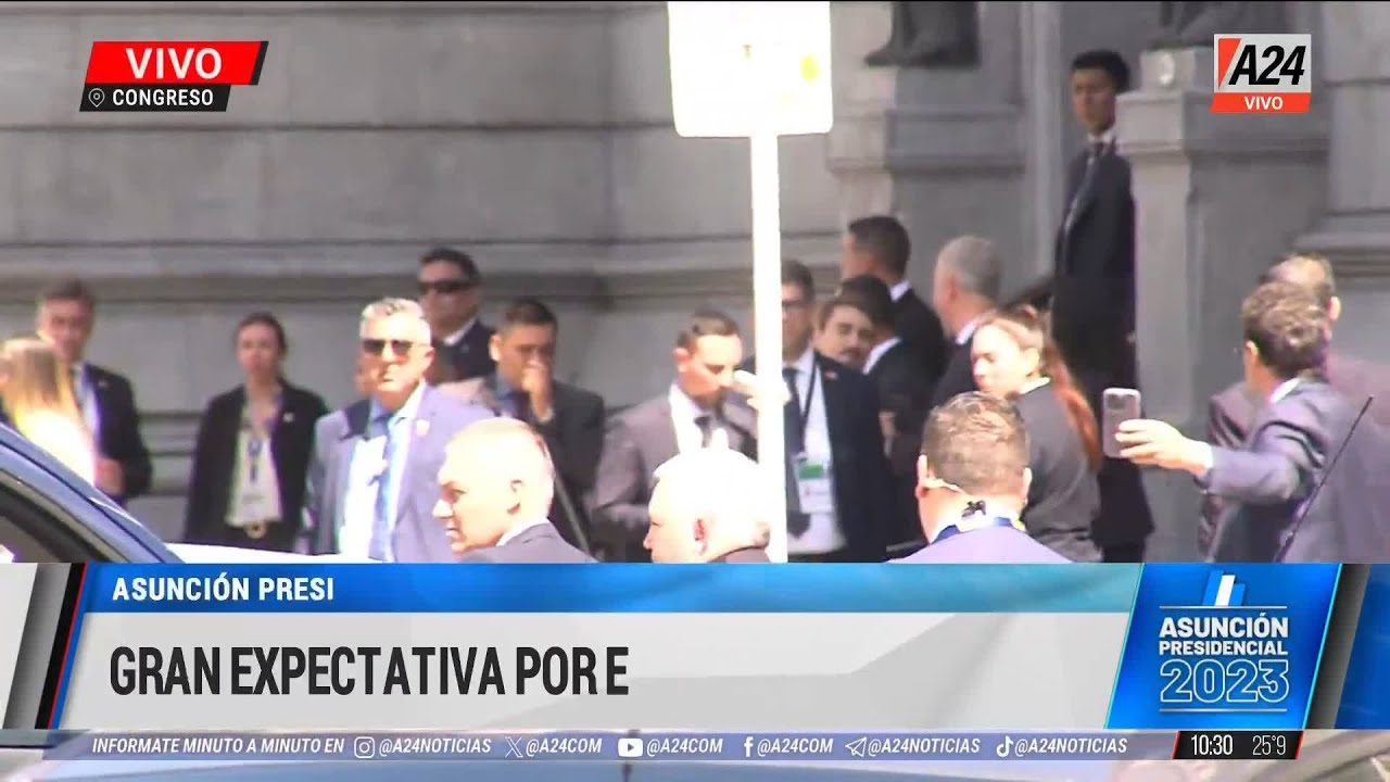📢 JAIR BOLSONARO en Argentina: llegó al Congreso para acompañar a JAVIER MILEI