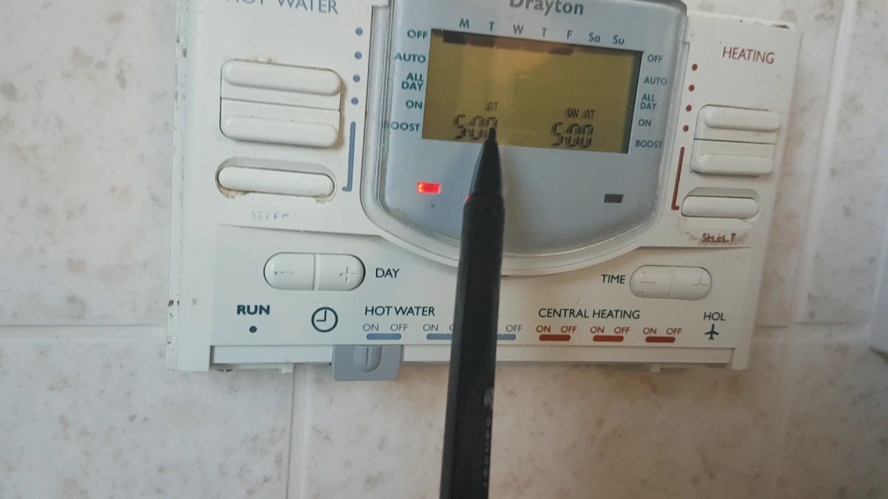 How to program Central Heating and Hot Water