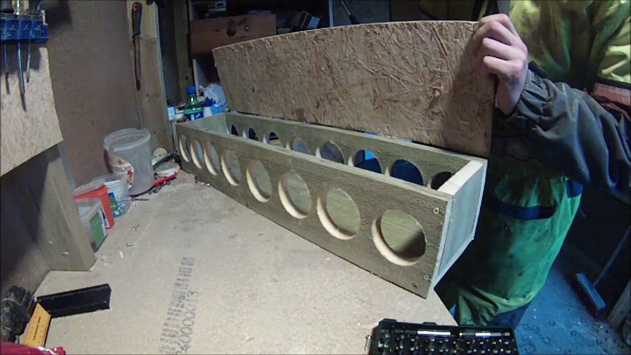 How I made a feeding tray for my homing pigeons