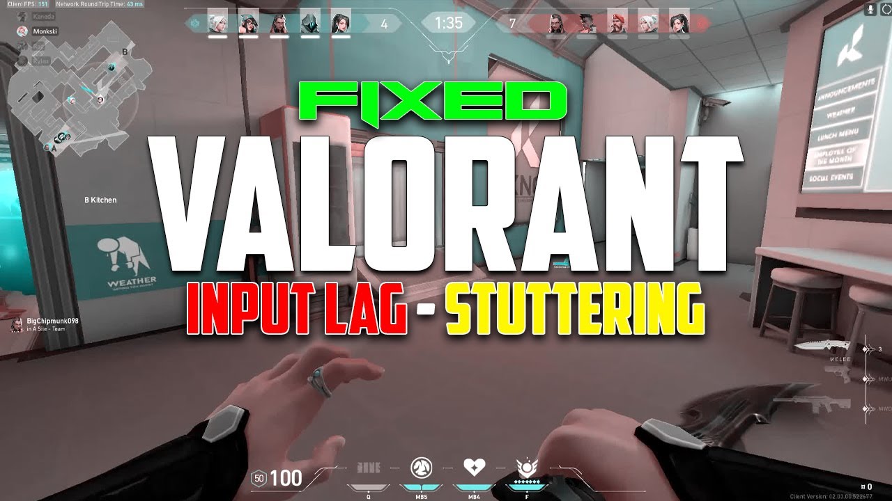 VALORANT: INPUT LAG & STUTTERING PROBLEM (QUICK FIXED)