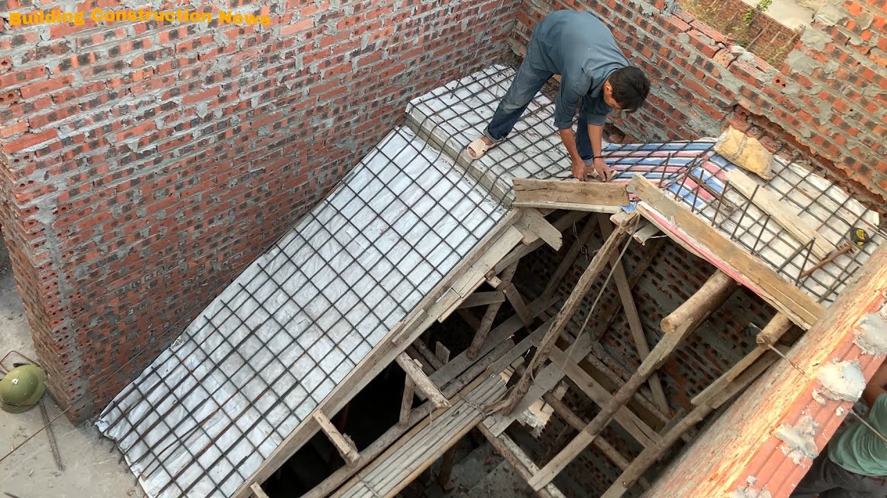 The Most Accurate Construction Technique For Stairs In The 2nd Floor House With Reinforced Concrete