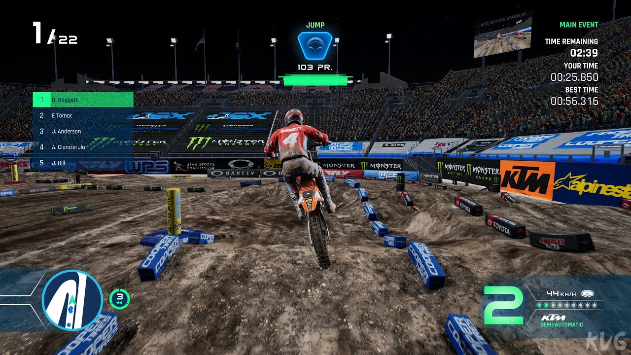Monster Energy Supercross 4 - Salt Lake City (Rice-Eccles Stadium 2) - Gameplay (PC UHD) [4K60FPS]
