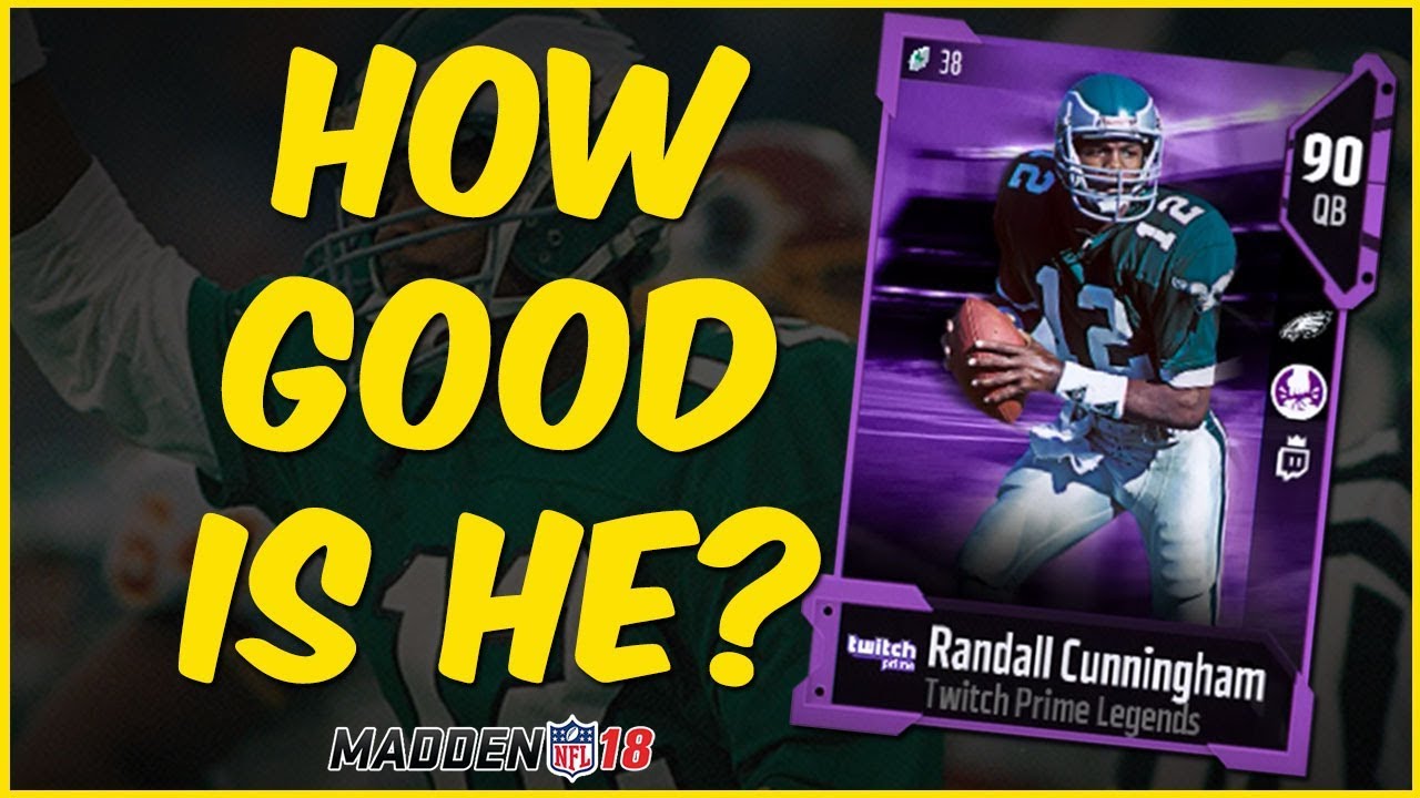 MUT 18 Gameplay | Twitch Legend Randall Cunningham - How Good Is He? MUT Super Bowl