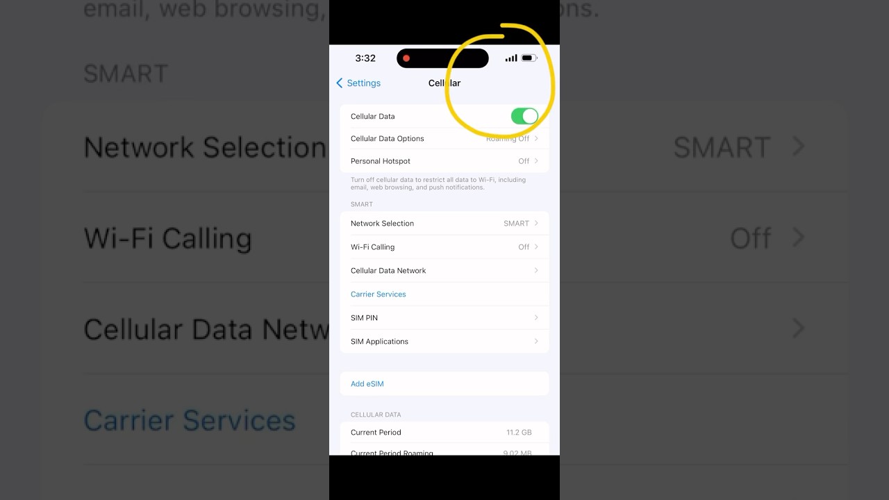 Cellular data not working on iPhone? Try this! #iphone #iphonetricks #tips