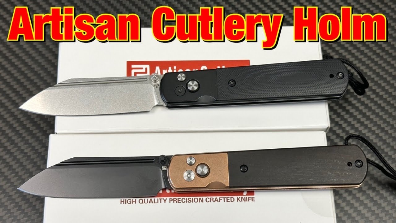 Artisan Cutlery Holm !  An interesting double button lock system !