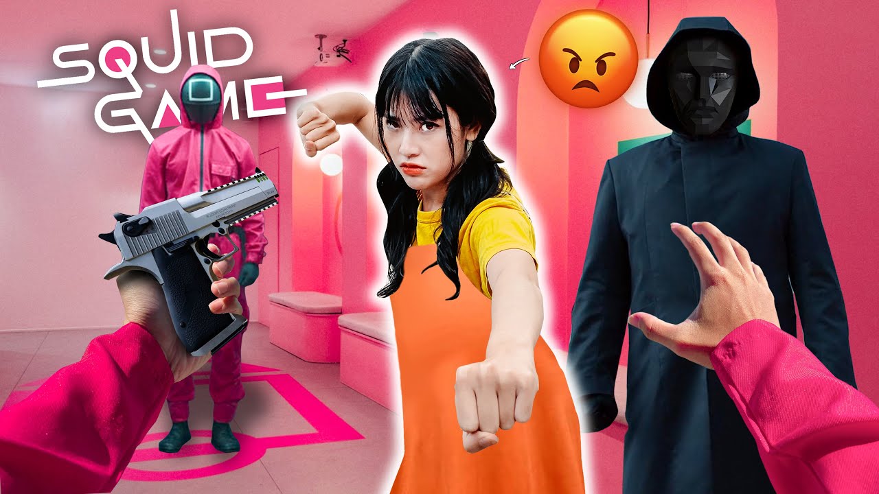 GIRLFRIEND DOLL ESCAPING SQUID GAME PARKOUR (Epic Parkour POV Chase)