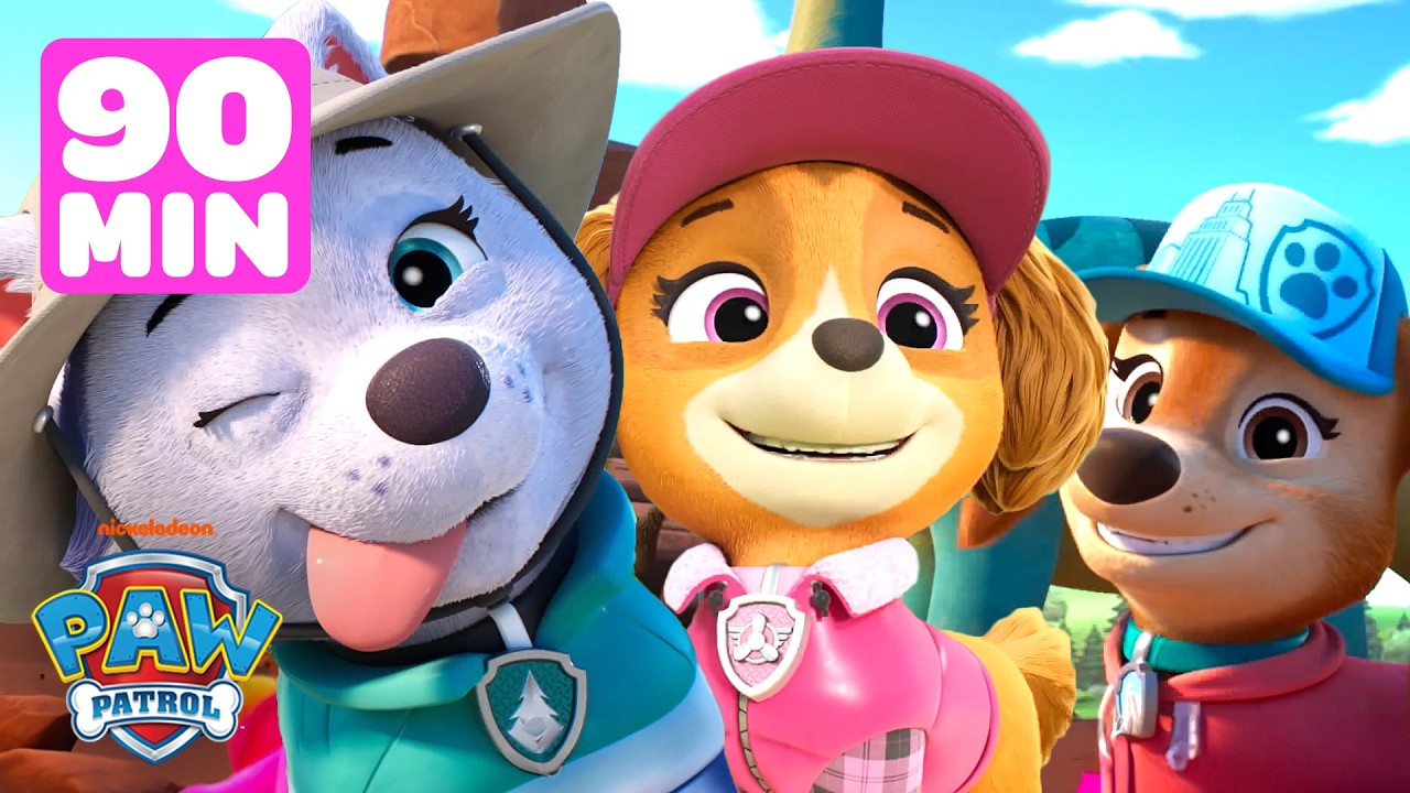 Skye, Everest, and Liberty Are Best Pup Friends! 💖 | PAW Patrol | 90 Minutes | Skye and Friends