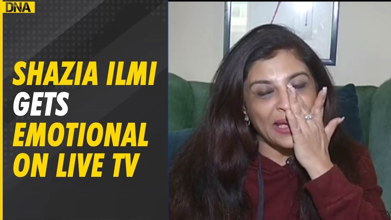 Hijab row:  BJP leader Shazia Ilmi gets emotional on live TV