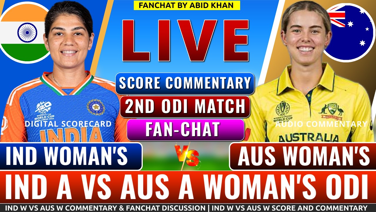 India A Women vs Australia A Women 2nd ODI Live Score & Audio Commentary | IND A W vs AUS A W
