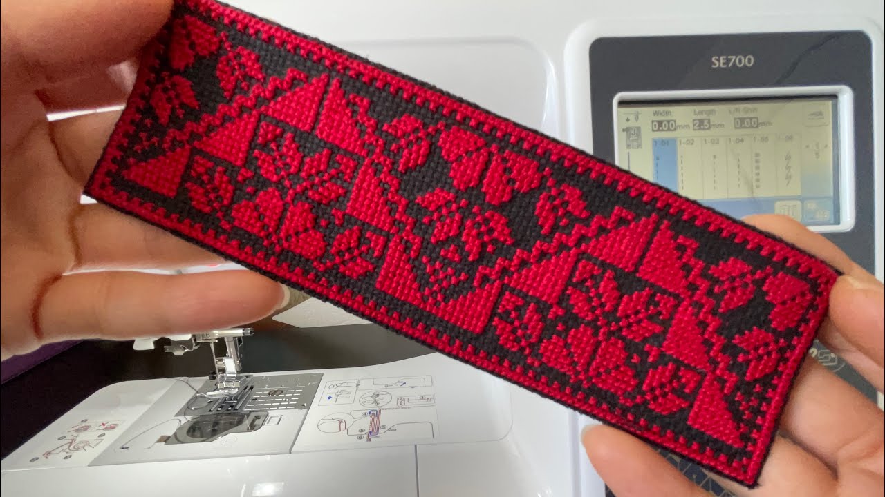 How to: Sew a cross stitch bookmark