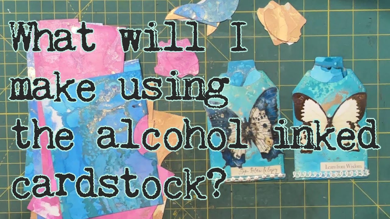 What will I make using the alcohol inked cardstock?
