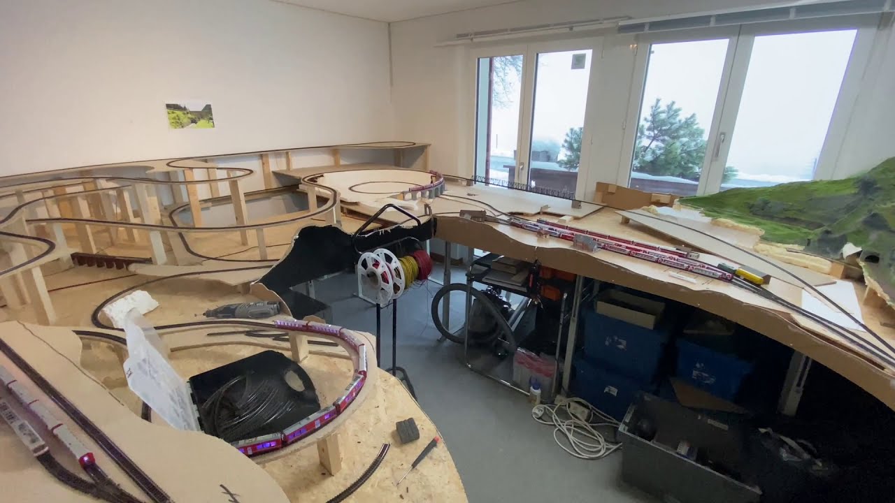 Erste komplette Runde auf der Stammstrecke der Anlage 