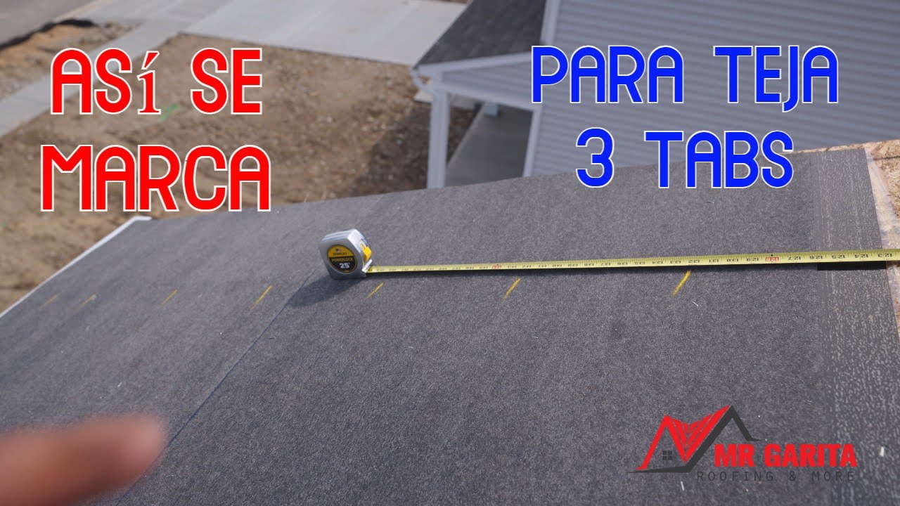 ASÍ SE MARCA PARA 3 TABS SHINGLES