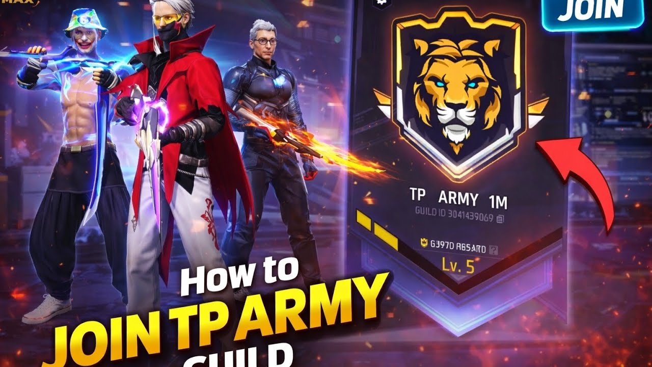 HOW TO JOIN TP GUILD VIDEO DEKHO OR BATAO KAISA LAGA #tgrnrz #freefire #tondaegamer 