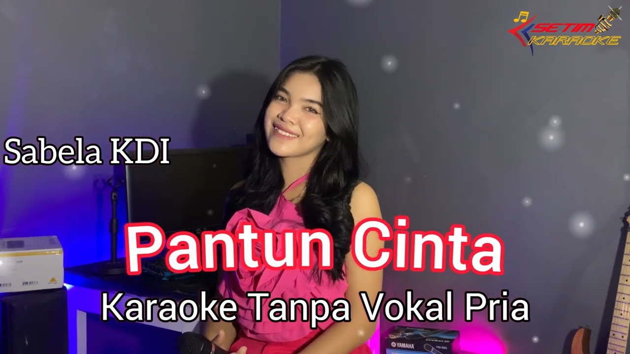 PANTUN CINTA // KARAOKE Duet Sabela KDI (Tanpa Vokal Cowok)