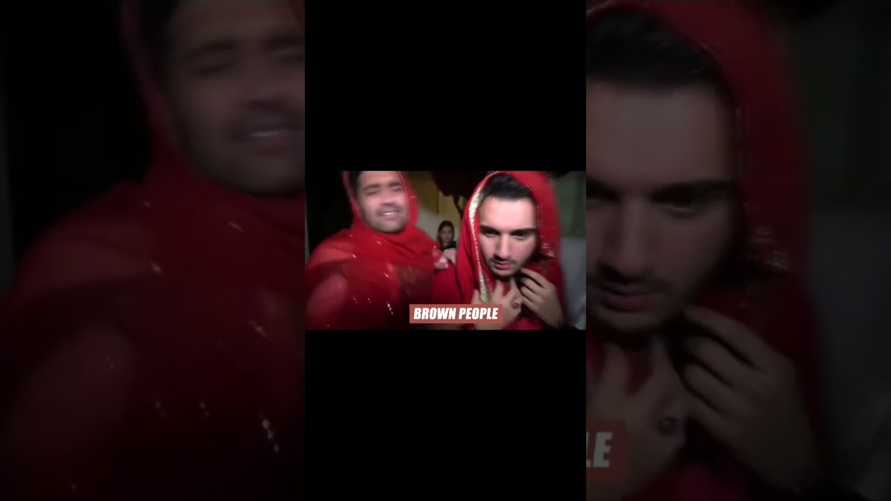 Difference between Brown people and white people marriage 😂 #funnyshorts #funnyvideo