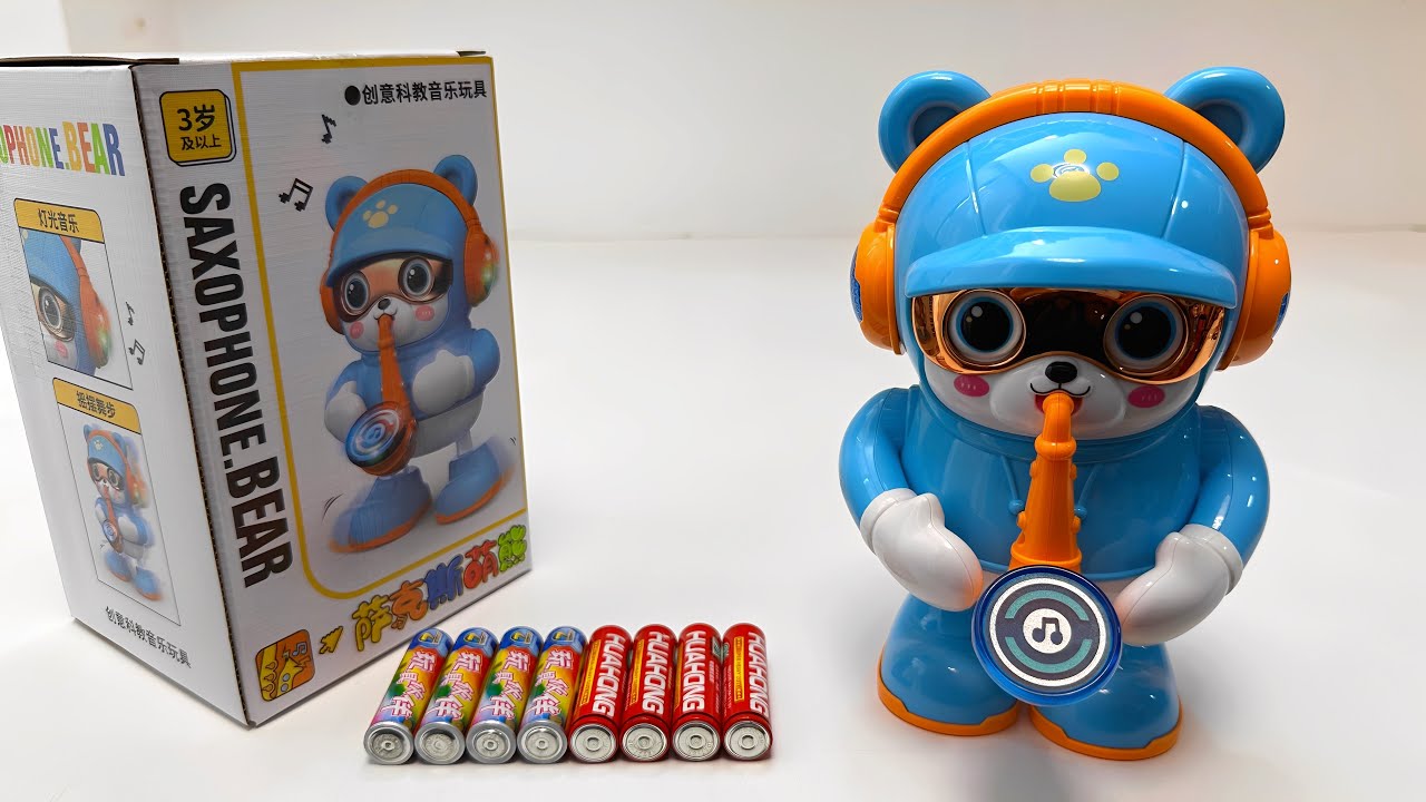 Unboxing Electric Saxophone Bear, Gear Train, Remote Control Transforming Car, RC School Bus