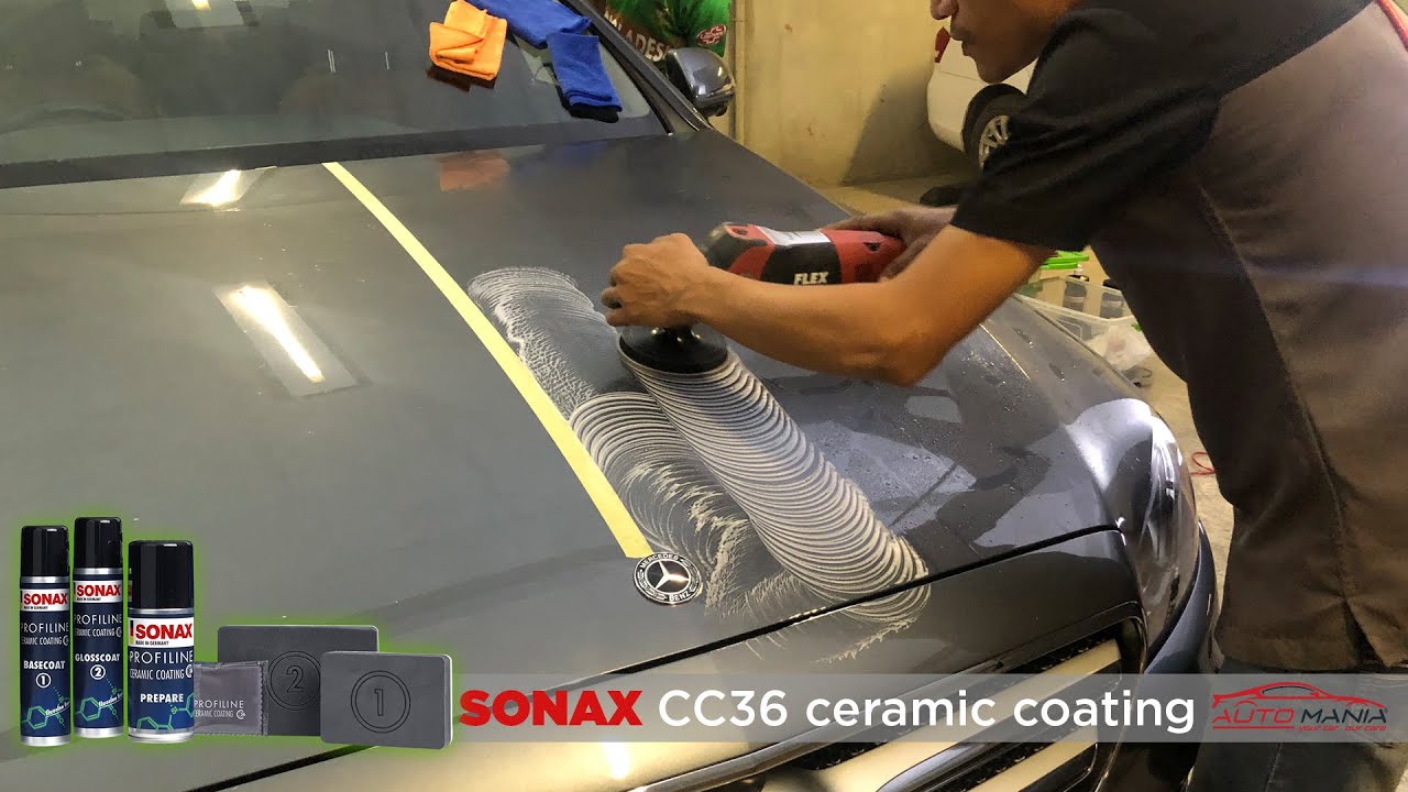SONAX CC 36 Ceramic Coating on E300 by Auto Mania