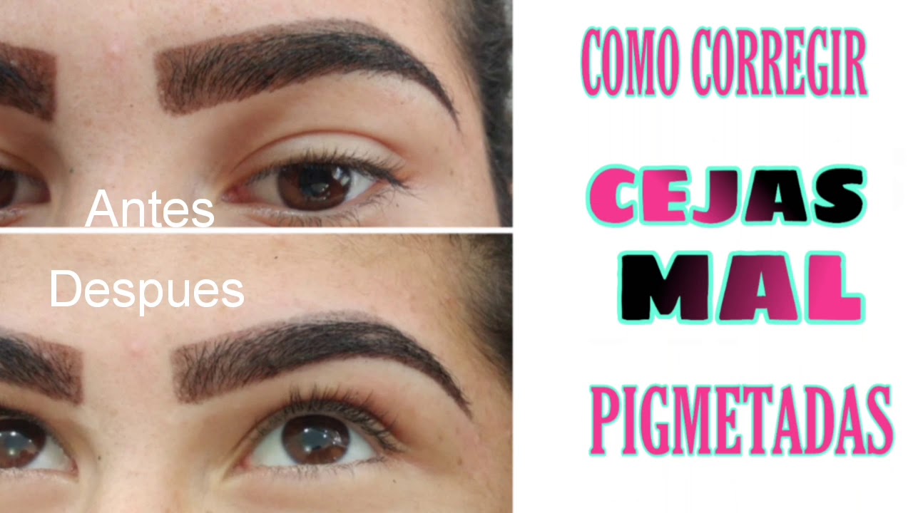 Como corregir PIGMENTACION DE CEJAS 🚫✅