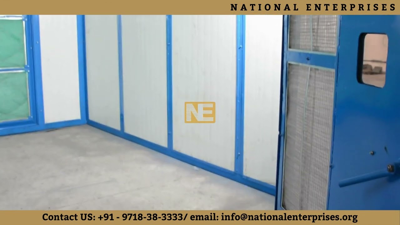 High-Performance Semi-Downdraft Paint Spray Booth | NEPSB Model by National Enterprises