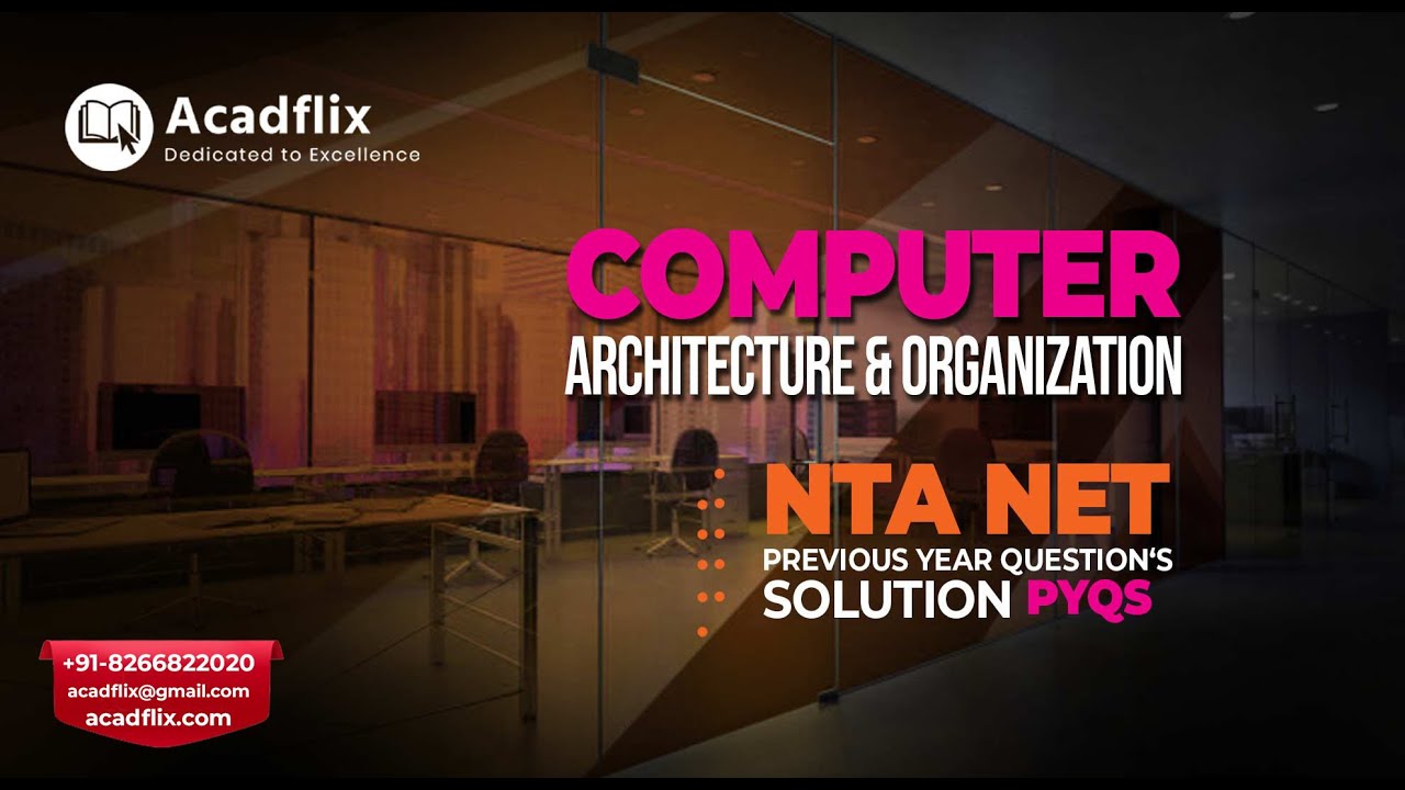 1. CAO and Microprocessor || NTA NET PYQs || 2019 Solutions