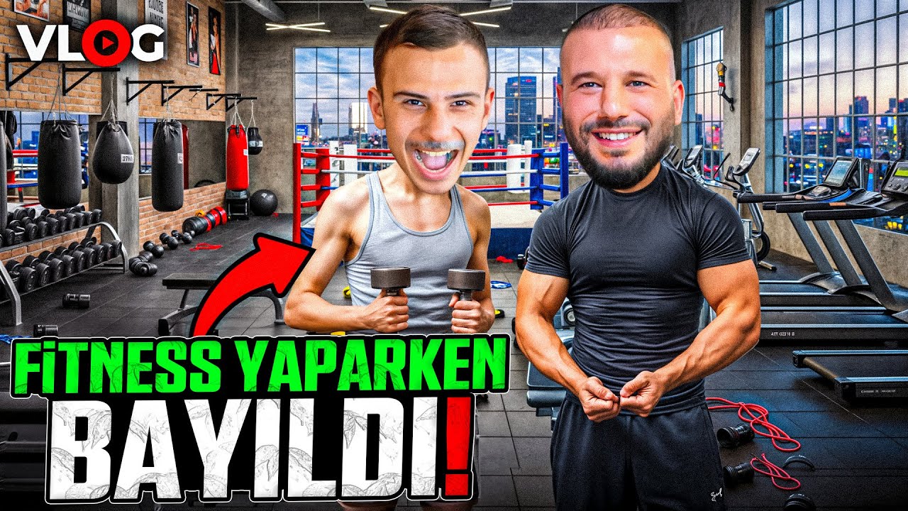 HAYATINDA İLK DEFA FİTNESS YAPTI | SONUNDA BAYILDI!! | Aslan Simsek
