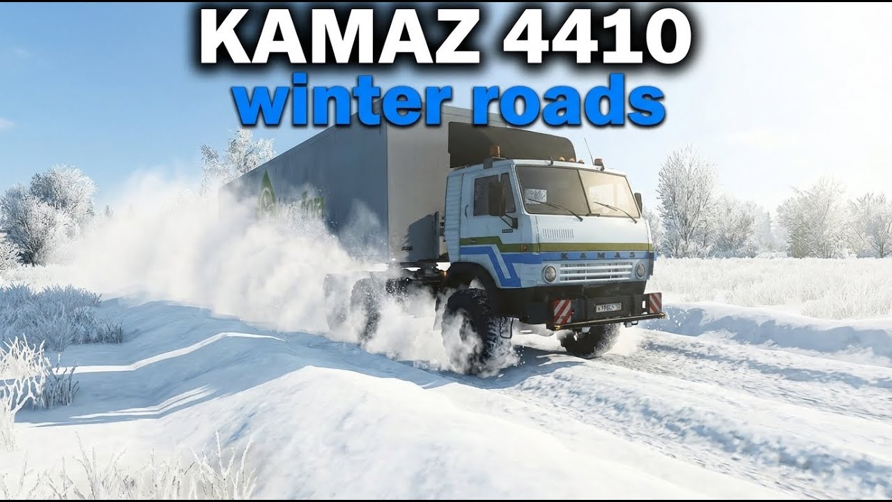 Delivering Cargo in -30°C with Kamaz 4410 | ETS 2 Snow Adventure