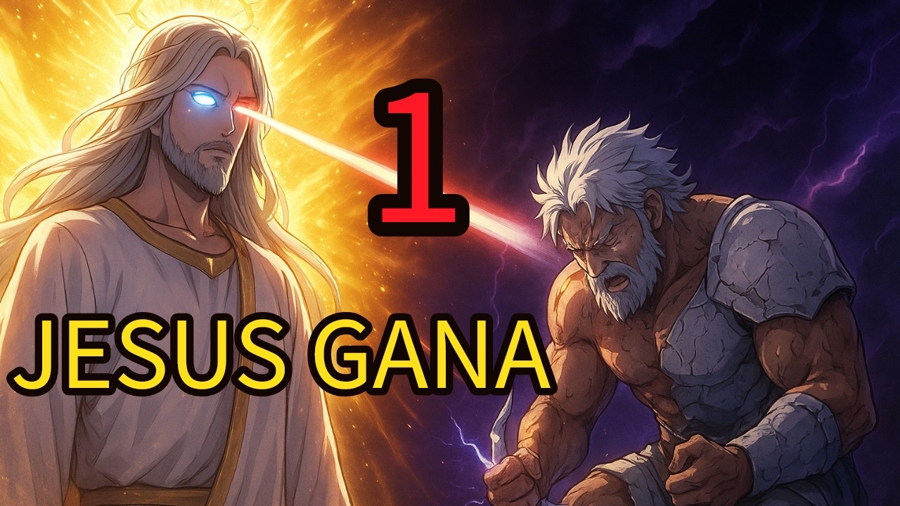 JESÚS vs ZEUS  #1:ZEUS  se Arrodilla ante el Rey de Reyes 🔥 Anime Épico DBZ