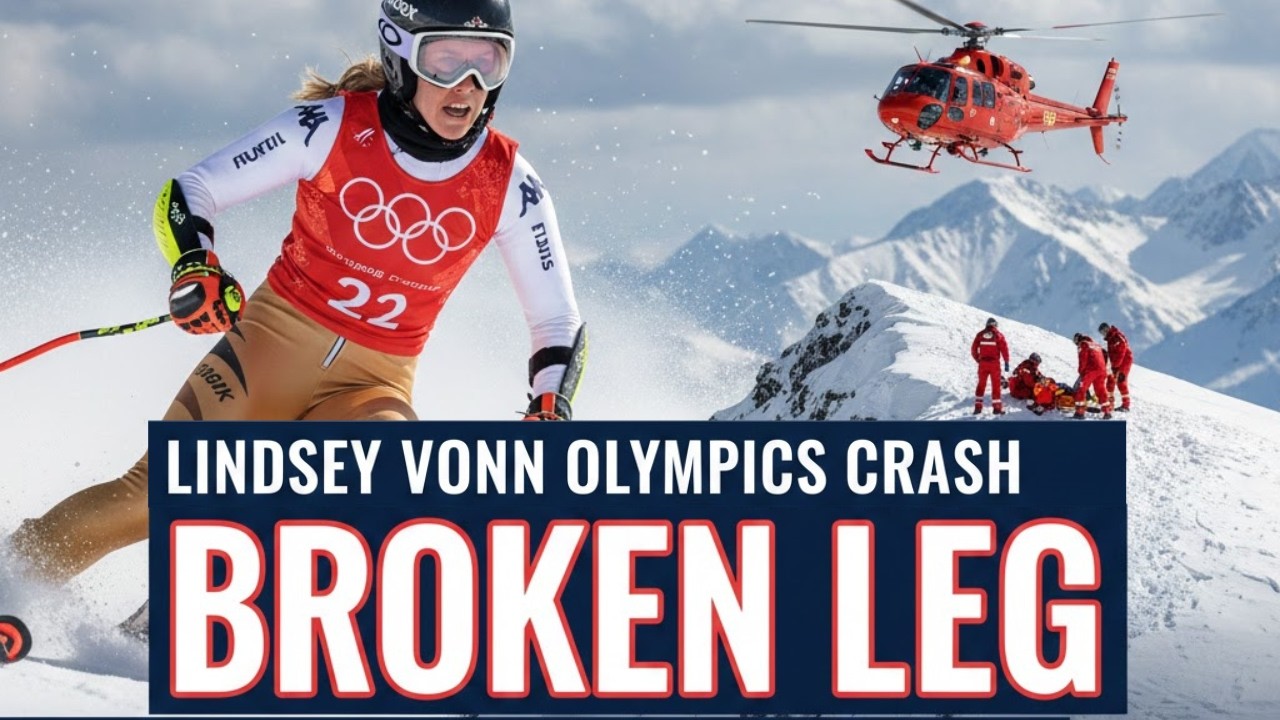 Lindsey Vonn’s Injury UPDATE After Scary Olympic Crash (Broken Leg) 😢