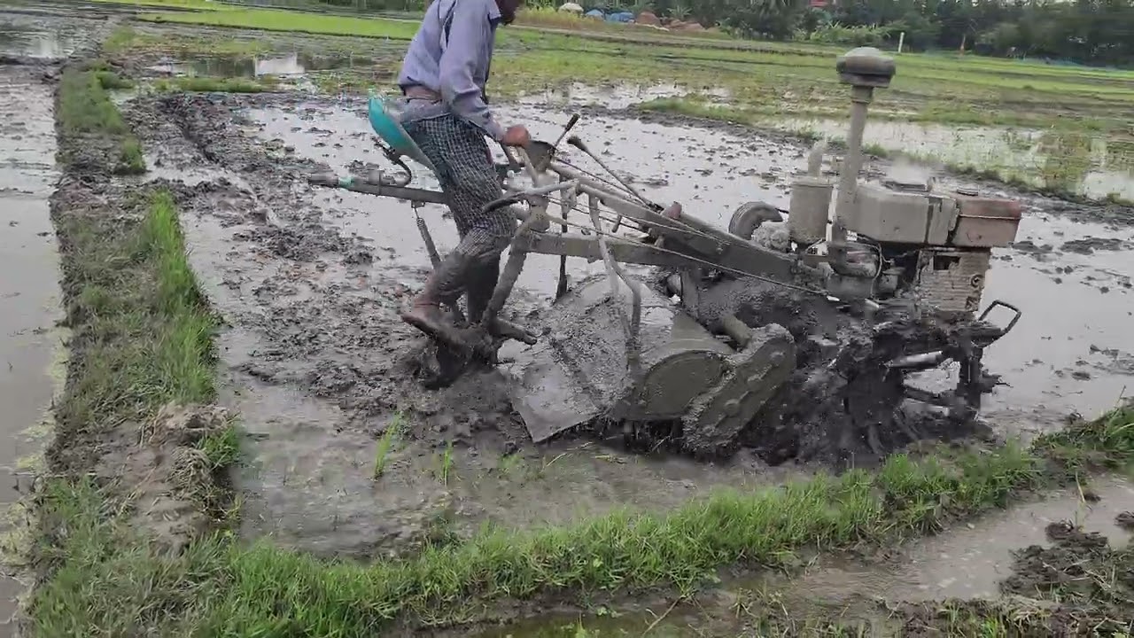 Ploughing with a tractor