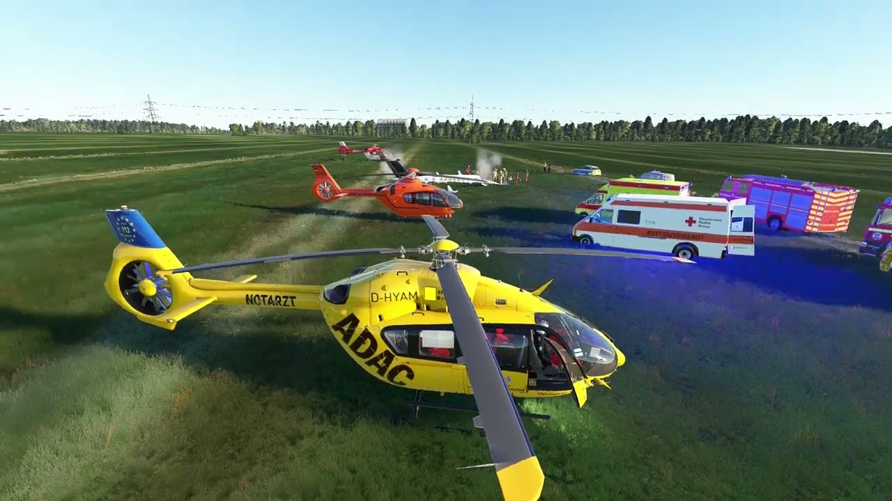 MSFS2020! Im Einsatz mit der H145(HPG) Als DRF Christoph 42 zum Flugzeugabsturz bei Sierksdorf