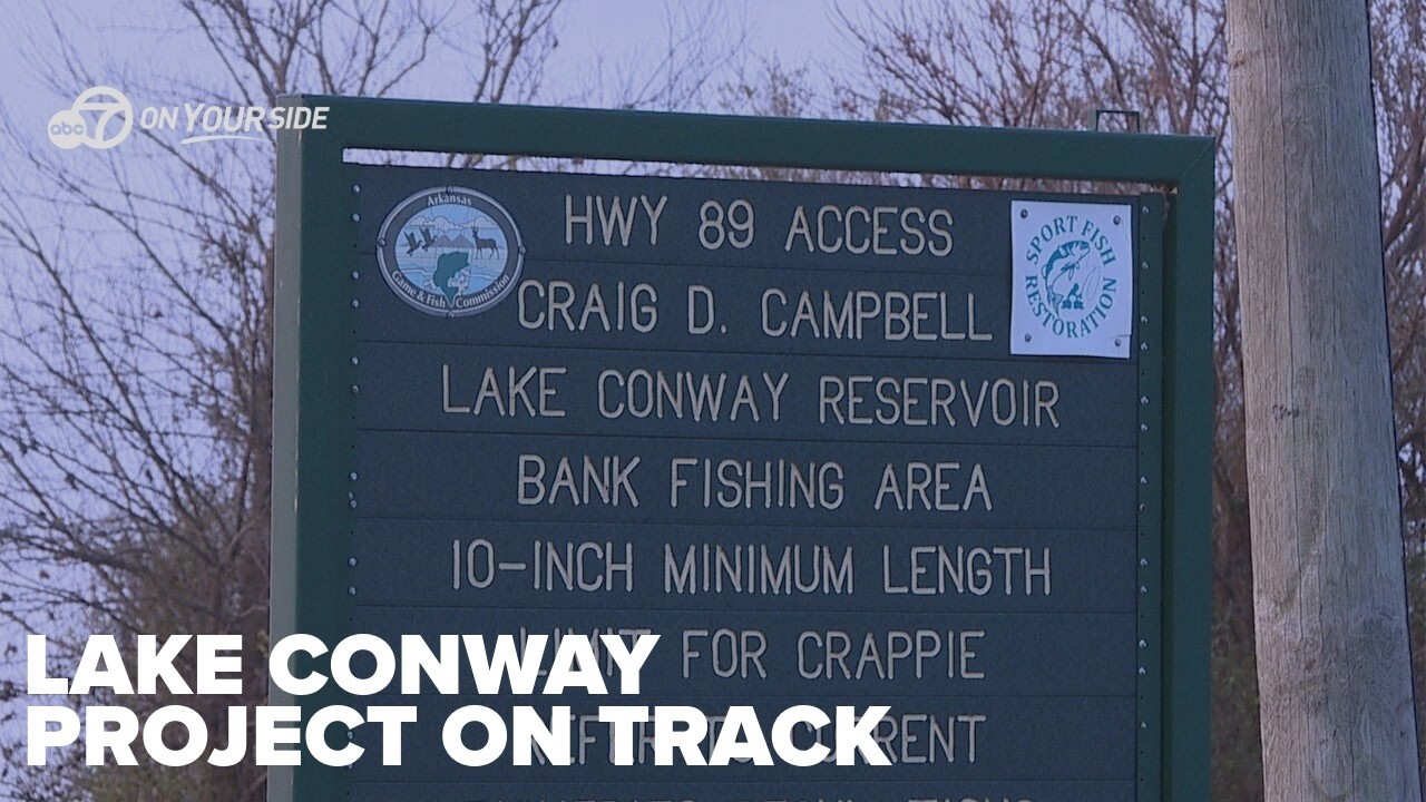 Renovations on Lake Conway on track and halfway done